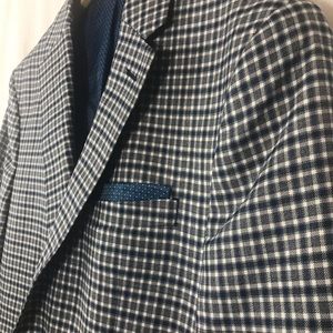 Original Penguin Checkered Sport Jacket Wool Blend